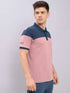 Men Colorblock Slim Fit Polo T-shirt with TECHNO DRY