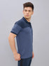 Men Colorblock Slim Fit Polo T-shirt with TECHNO DRY
