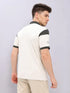 Men Colorblock Slim Fit Polo T-shirt with TECHNO DRY