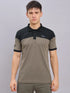 Men Colorblock Slim Fit Polo T-shirt with TECHNO DRY