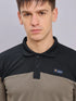 Men Colorblock Slim Fit Polo T-shirt with TECHNO DRY