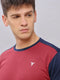 Men Colorblock Slim Fit Crew Neck T-shirt with TECHNO COOL+