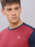 Men Colorblock Slim Fit Crew Neck T-shirt with TECHNO COOL+