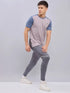 Men Colorblock Slim Fit Crew Neck T-shirt with TECHNO COOL+
