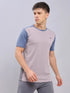Men Colorblock Slim Fit Crew Neck T-shirt with TECHNO COOL+