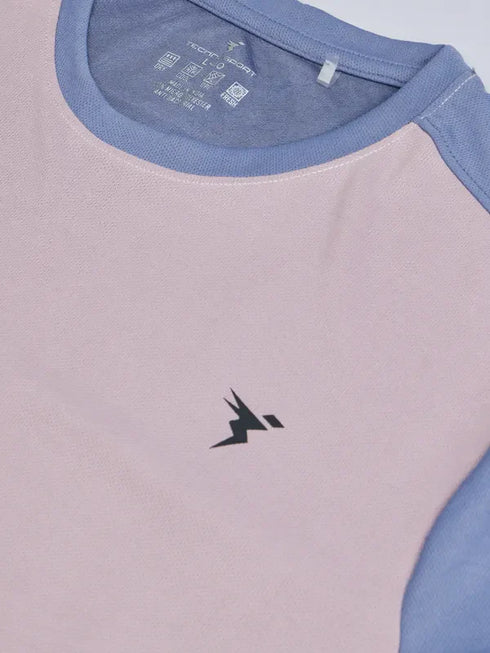 Men Colorblock Slim Fit Crew Neck T-shirt with TECHNO COOL+