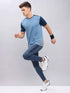 Men Colorblock Slim Fit Crew Neck T-shirt with TECHNO COOL+