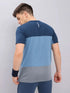 Men Colorblock Slim Fit Crew Neck T-shirt with TECHNO COOL+
