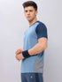 Men Colorblock Slim Fit Crew Neck T-shirt with TECHNO COOL+