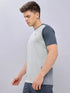 Men Colorblock Slim Fit Crew Neck T-shirt with TECHNO COOL+