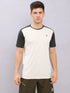 Men Colorblock Slim Fit Crew Neck T-shirt with TECHNO COOL+