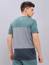 Men Colorblock Slim Fit Crew Neck T-shirt with TECHNO COOL+