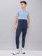 Men Colorblock Slim Fit Crew Neck T-shirt with DOUBLE COOL