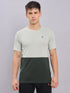 Men Colorblock Slim Fit Crew Neck T-shirt with DOUBLE COOL
