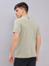 Men Melange Slim Fit Polo T-shirt with DOUBLE COOL