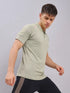 Men Melange Slim Fit Polo T-shirt with DOUBLE COOL