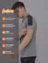 Men Melange Slim Fit Polo T-shirt with DOUBLE COOL