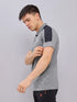 Men Melange Slim Fit Polo T-shirt with DOUBLE COOL