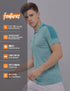 Men Melange Slim Fit Polo T-shirt with DOUBLE COOL