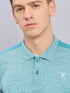 Men Melange Slim Fit Polo T-shirt with DOUBLE COOL