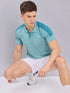 Men Melange Slim Fit Polo T-shirt with DOUBLE COOL