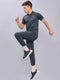 Men Melange Slim Fit Polo T-shirt with DOUBLE COOL