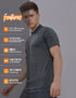 Men Melange Slim Fit Polo T-shirt with DOUBLE COOL