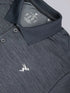Men Melange Slim Fit Polo T-shirt with DOUBLE COOL