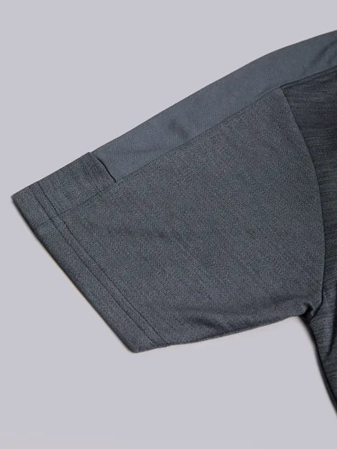 Men Melange Slim Fit Polo T-shirt with DOUBLE COOL
