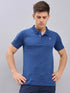 Men Melange Slim Fit Polo T-shirt with DOUBLE COOL