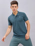 Men Melange Slim Fit Polo T-shirt with DOUBLE COOL
