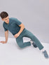 Men Melange Slim Fit Polo T-shirt with DOUBLE COOL
