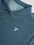 Men Melange Slim Fit Polo T-shirt with DOUBLE COOL