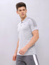 Men Melange Slim Fit Polo T-shirt with DOUBLE COOL