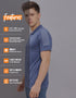 Men Melange Slim Fit Polo T-shirt with DOUBLE COOL