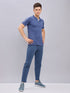 Men Melange Slim Fit Polo T-shirt with DOUBLE COOL