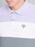 Men Colorblock Slim Fit Polo T-shirt with MATPIQ