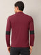 Men Colorblock Slim Fit Mock Neck T-shirt with TECHNO COOL+
