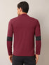 Men Colorblock Slim Fit Mock Neck T-shirt with TECHNO COOL+
