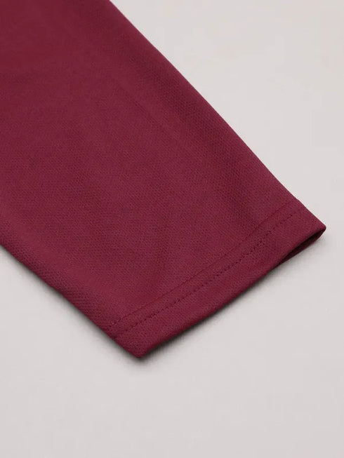 Men Colorblock Slim Fit Mock Neck T-shirt with TECHNO COOL+