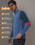 Men Colorblock Slim Fit Mock Neck T-shirt with TECHNO COOL+