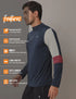 Men Colorblock Slim Fit Mock Neck T-shirt with TECHNO COOL+
