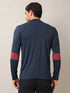 Men Colorblock Slim Fit Mock Neck T-shirt with TECHNO COOL+