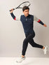 Men Colorblock Slim Fit Mock Neck T-shirt with TECHNO COOL+