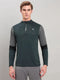 Men Colorblock Slim Fit Mock Neck T-shirt with TECHNO COOL+