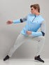 Men Colorblock Slim Fit Mock Neck T-shirt with TECHNO COOL+