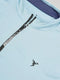 Men Colorblock Slim Fit Mock Neck T-shirt with TECHNO COOL+