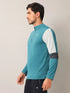 Men Colorblock Slim Fit Mock Neck T-shirt with TECHNO COOL+
