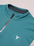 Men Colorblock Slim Fit Mock Neck T-shirt with TECHNO COOL+