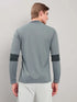 Men Colorblock Slim Fit Mock Neck T-shirt with TECHNO COOL+